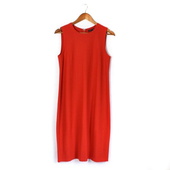 Eileen Fisher Poppy Boiled Wool Lantern Dress XS - Picture 2 of 13
